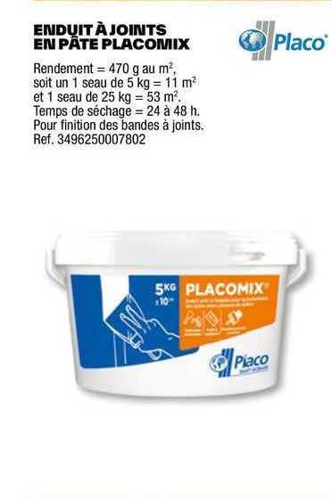 Enduit à Joints En Pâte Placomix Placo