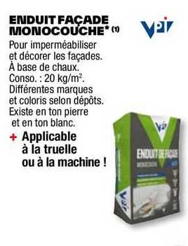 enduit façade monocouche vp