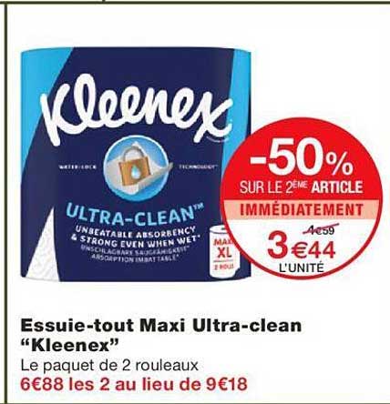 essuie-tout maxi ultra-clean "kleenex"