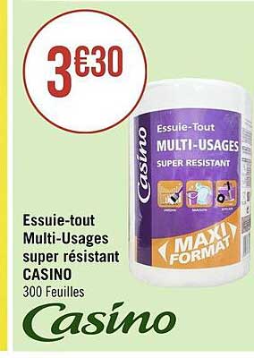 essuie-tout multi-usages super résistant casino
