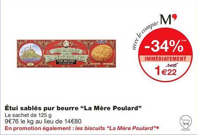 étui sablés pur beurre "la mère poulard"