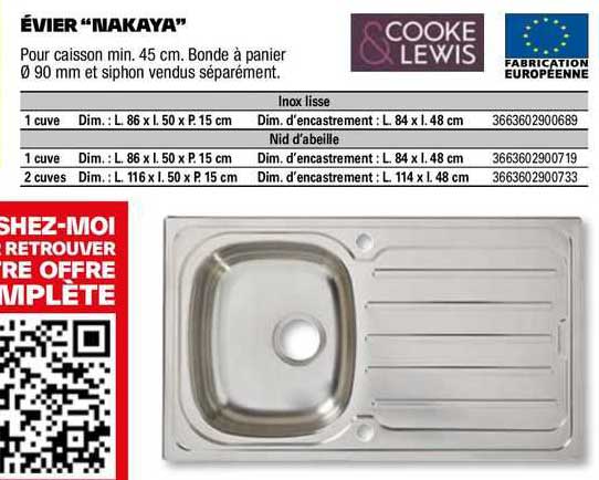 évier "nakaya" cooke & lewis