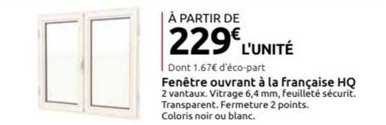 fenêtre ouvrant à la française hq