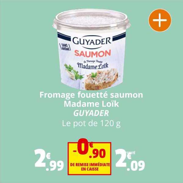 fromage fouetté saumon madame loïk guyader