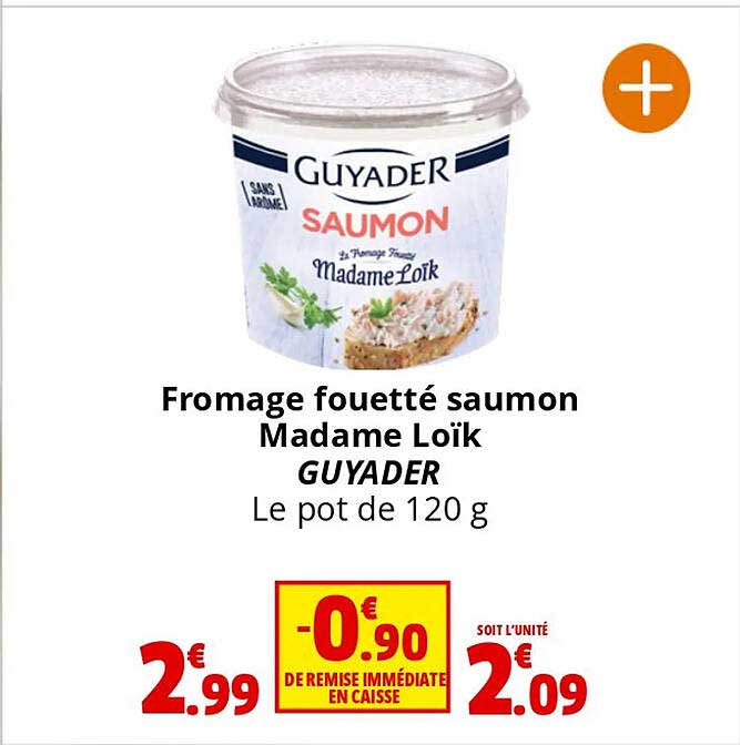 fromage fouetté saumon madame loïk guyader