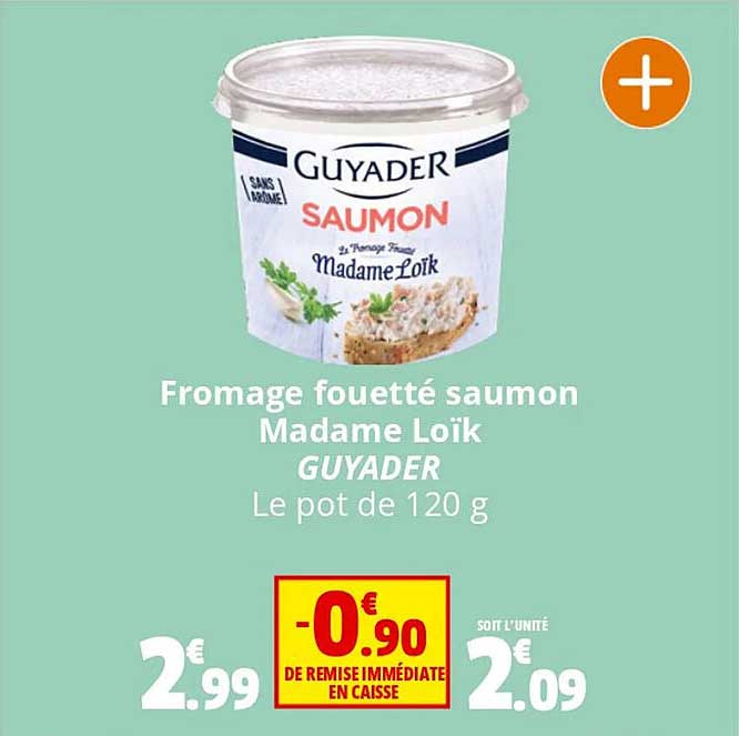 fromage fouetté saumon madame loïk guyader