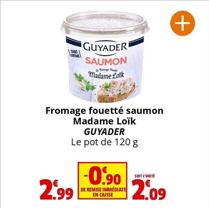 fromage fouetté saumon madame loïk guyader