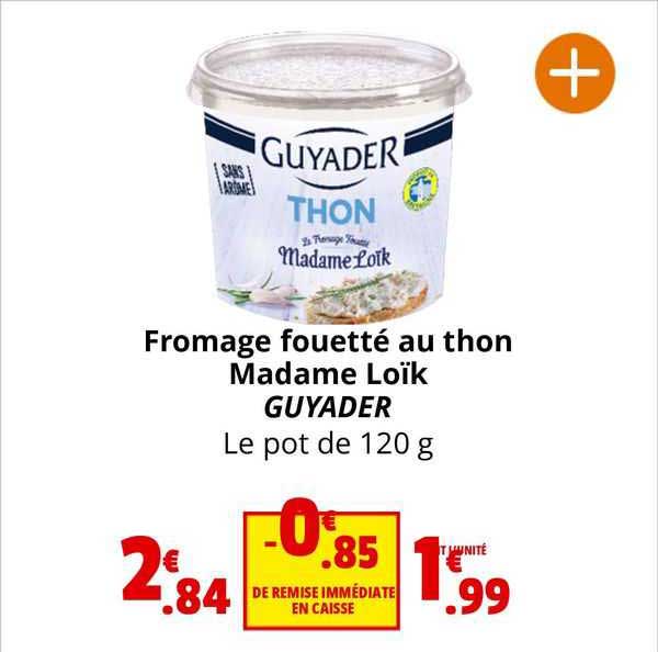 fromage fouettée au thon madame loïk guyader