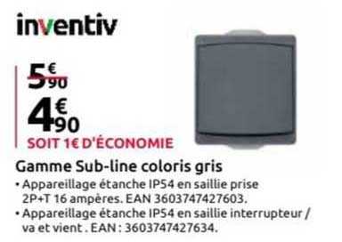 gamme sub-line coloris gris inventiv