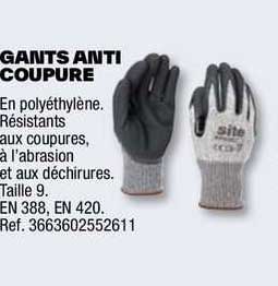 gants anti coupure
