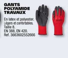 gants polyamide travaux