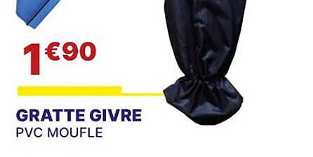gratte givre pvc moufle