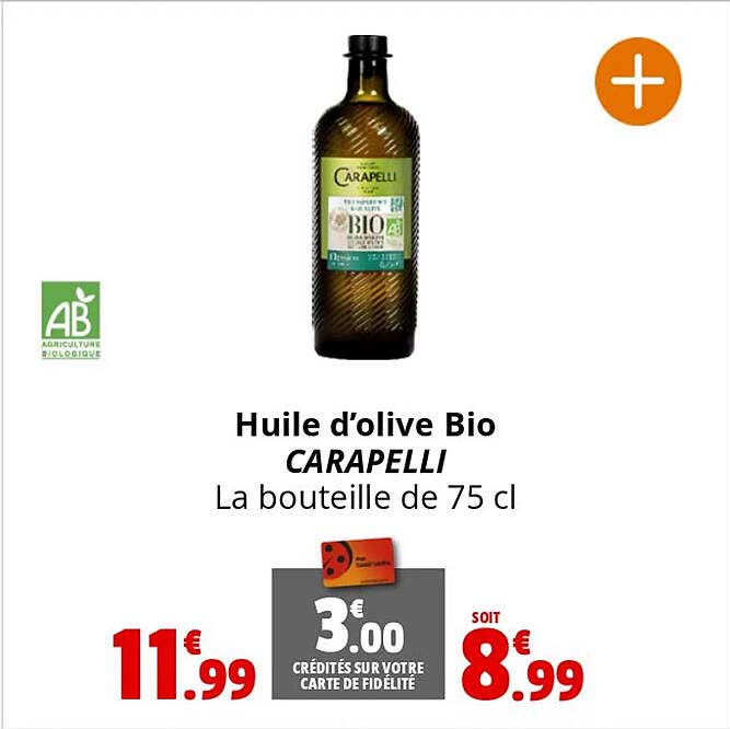 Huile D'olive Bio Carapelli