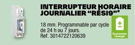 interrupteur horaire journalier "rési9"
