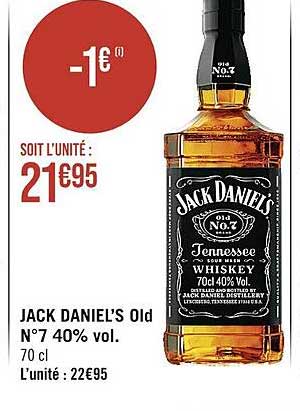 jack daniel's old n°7 40% vol.