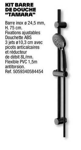 kit barre de douche "tamara"