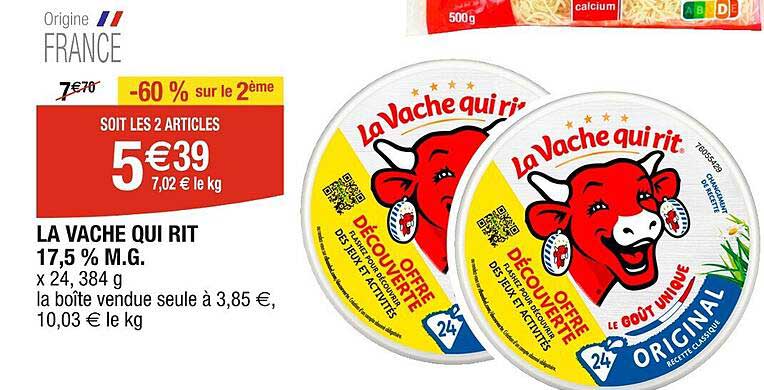 la vache qui rit 17,5% m.g.