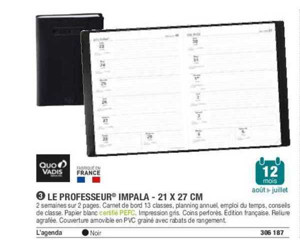 le professeur impala - 21 x 27 cm quo vadis