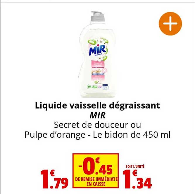 Liquide Vaisselle Dégraissant Mir