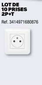 lot de 10 prises 2p+t