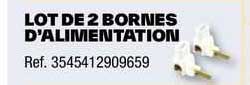 lot de 2 brones d'alimentation