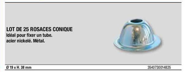 lot de 25 rosaces conique
