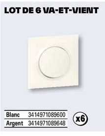 lot de 6 va-et-vient
