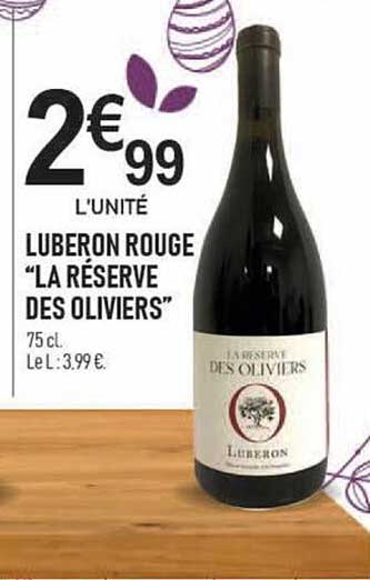luberon rouge "la réserve des oliviers"