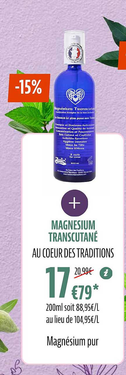 magnésium transcutané au cœur des traditions