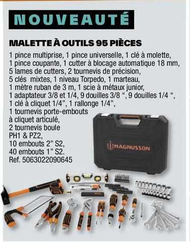 malette à outils 95 pièces