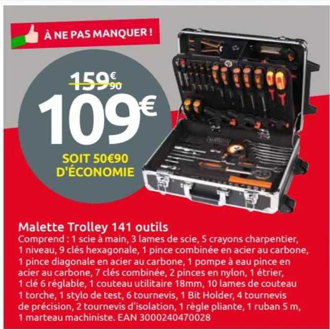 malette trolley 140 outils