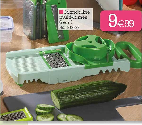 mandoline multi-lames 6 en 1