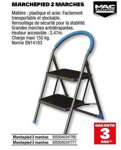 marchepied 2 marches mac allister