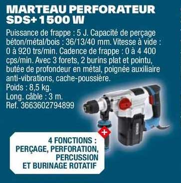 marteau perforateur sds+ 1500 w