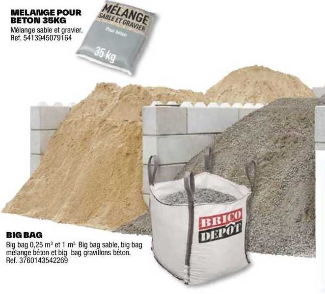 mélange pour beton 35kg big bag
