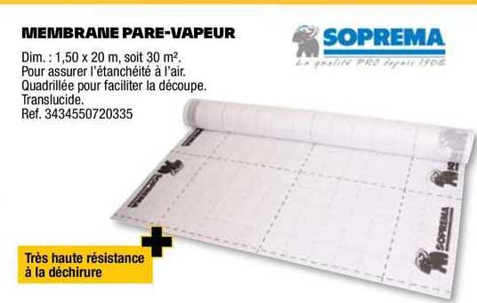 membrane pare-vapeur soprema