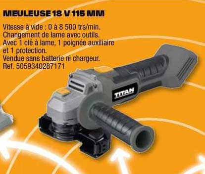 Meuleuse 18 V 115 Mm Titan