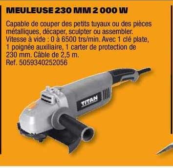 Meuleuse 230 Mm 2000 W Titan