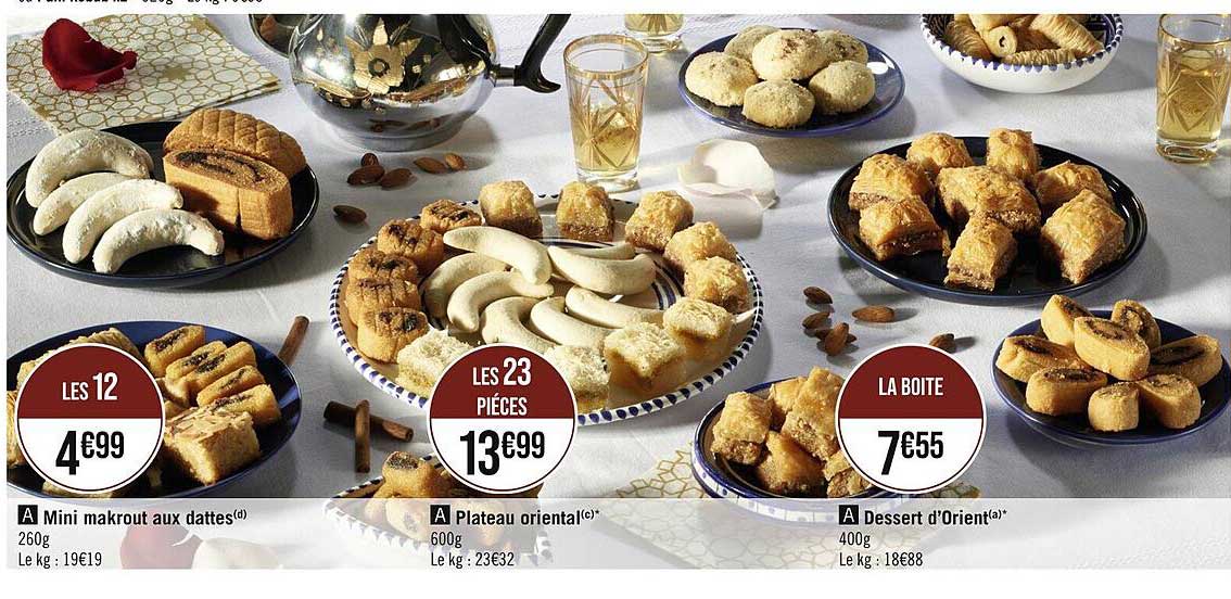 mini makrout aux dattes plateau oriental dessert d'orient
