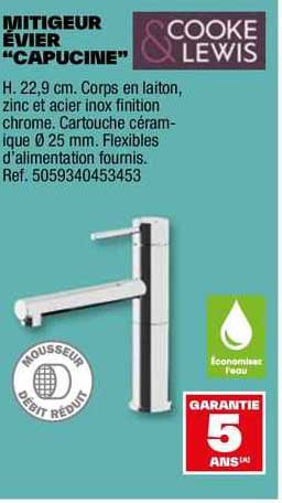 Mitigeur évier "capucine" Cooke & Lewis