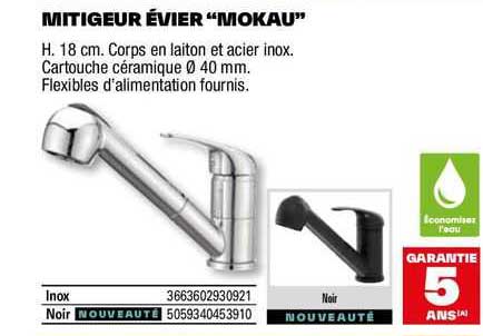 mitigeur évier "mokau"