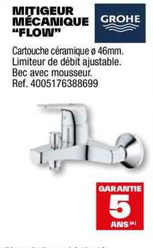 Mitigeur Mécanique "flow" Grohe