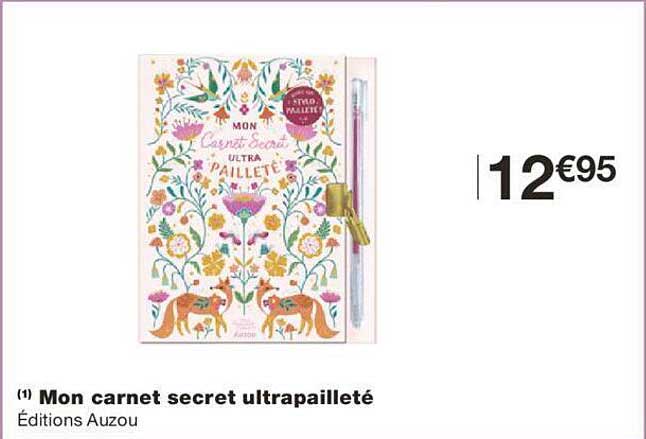 mon carnet secret ultrapailleté