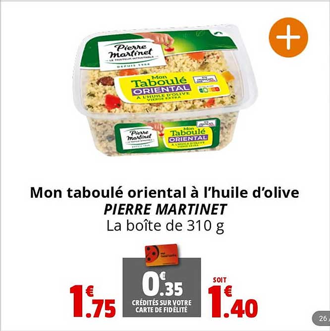 mon taboulé oriental à l'huile d'olive pierre martinet