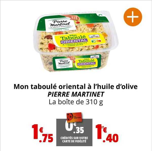 mon taboulé oriental à l'huile d'olive pierre martinet