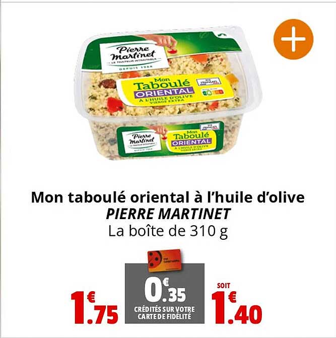 mon taboulé oriental à l'huile d'olive pierre martinet