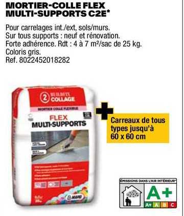 mortier-colle flex multi-supports c2e