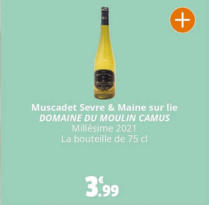 muscadet sèvre & maine sur lie domaine du moulin camus