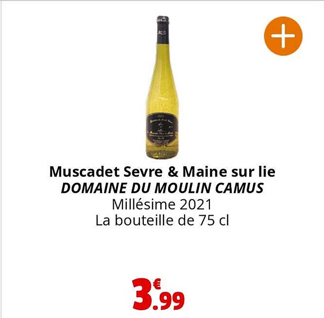 muscadet sèvre & maine sur lie domaine du moulin camus