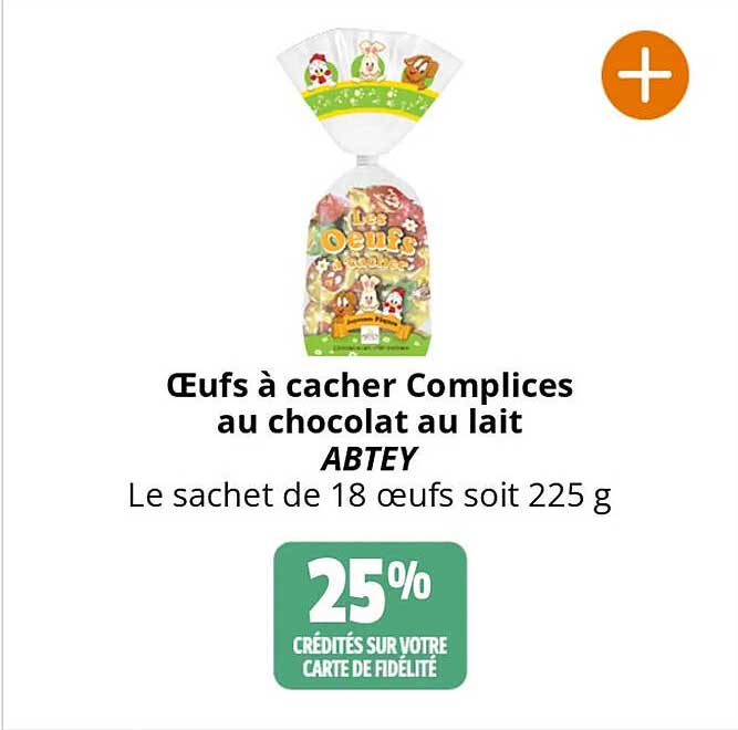 œufs à Cacher Complices Au Chocolat Au Lait Abtey